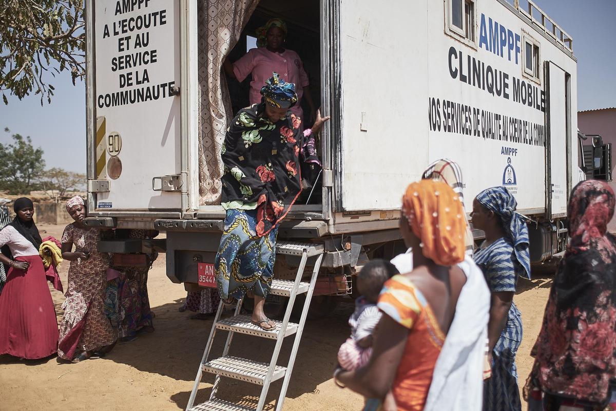 Clínica móbil de la Association Malienne pour la Protection et la Promotion de la Famille (AMPPF) en Malí, imagen cedida por IPPF